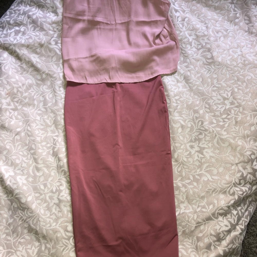 Summer shirt and skirt.